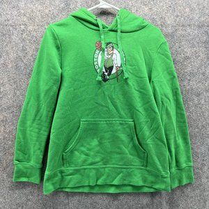 Boston Celtics Sweater Women Medium Green Hoodie Outdoors NBA Fanatics Pullover